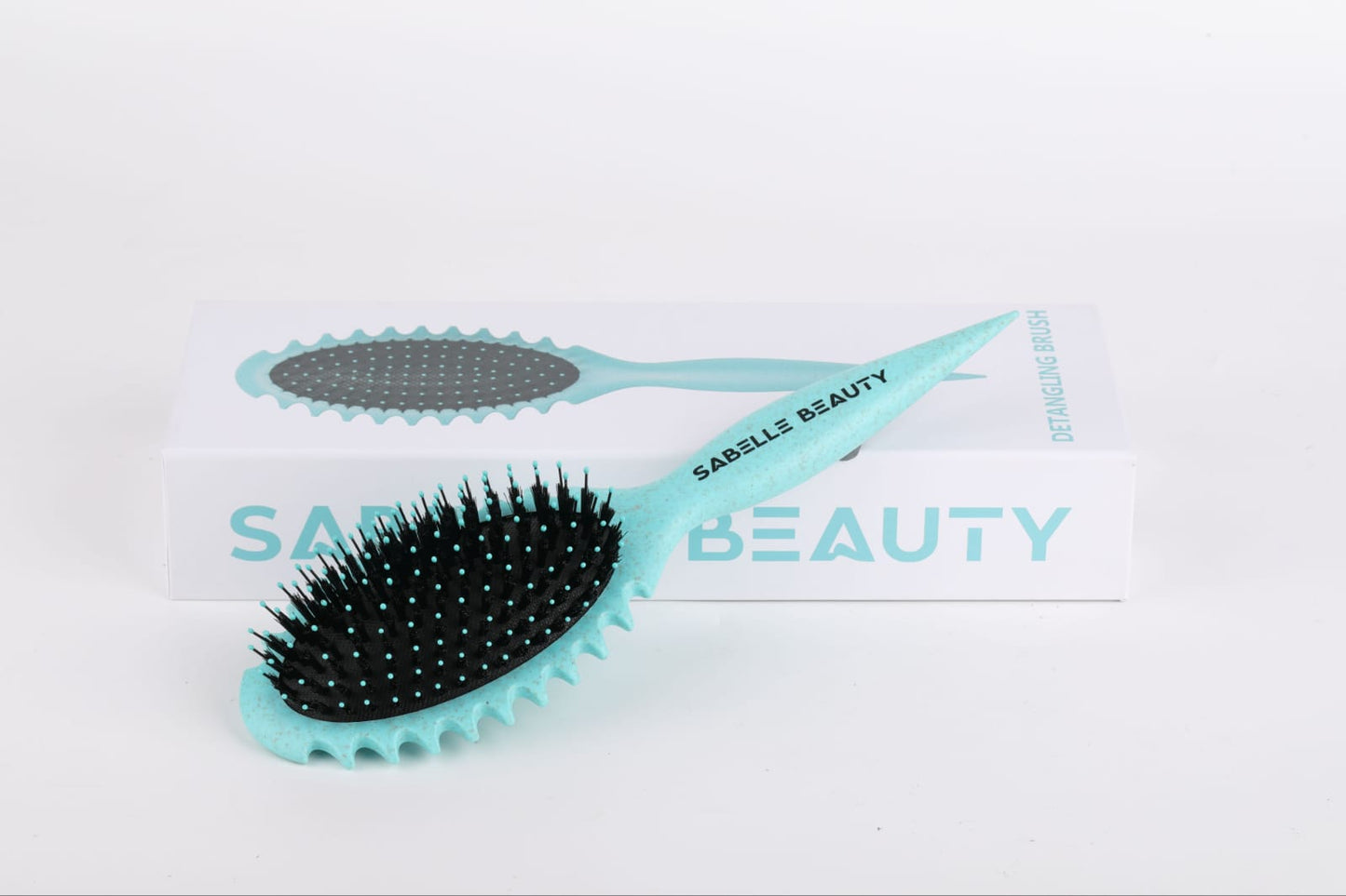 Detangling Brush Wheat Straw Handle and Nylon Bristle