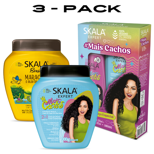 3PK- MaisCachos + Maracuja + Mais Cachos Shampoo & Conditioner Kit