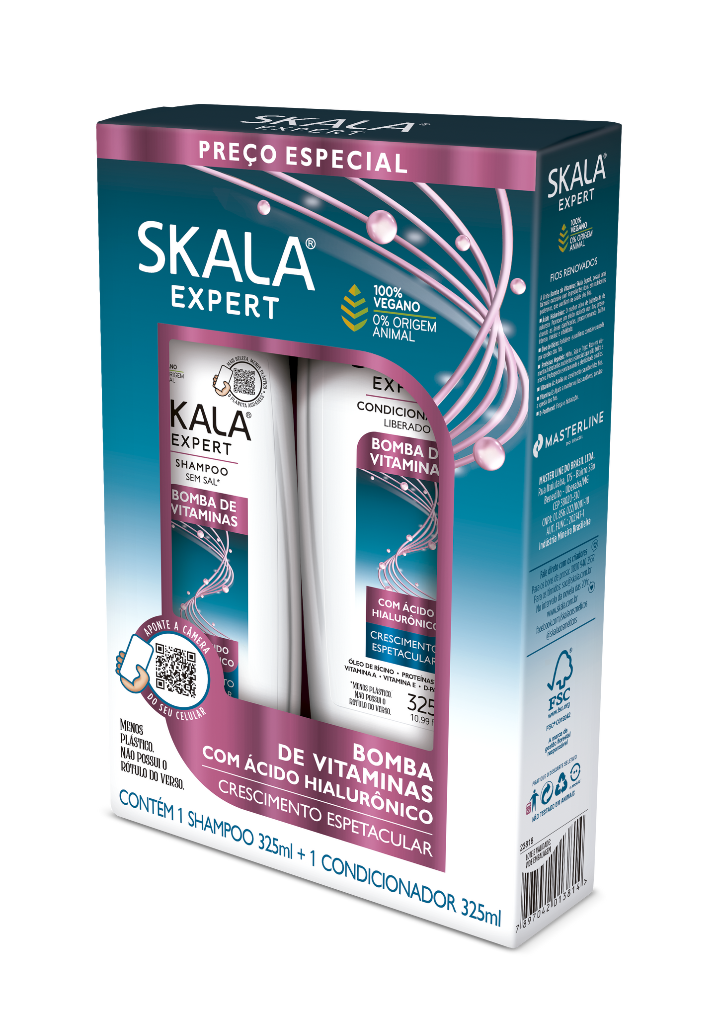 Skala -Kit Shampoo and Condicionador Bomba de Vitaminas (2 x 325 ML)