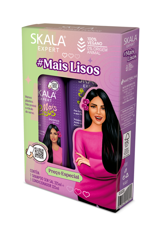 Mais Lisos Kit Shampoo and Condicionador (2 x 325 ML)