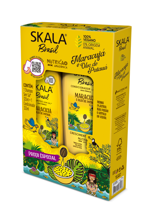 Skala - Kit Maracuja e Oleo de Pataua Shampoo and Conditioner (2 x325ML)