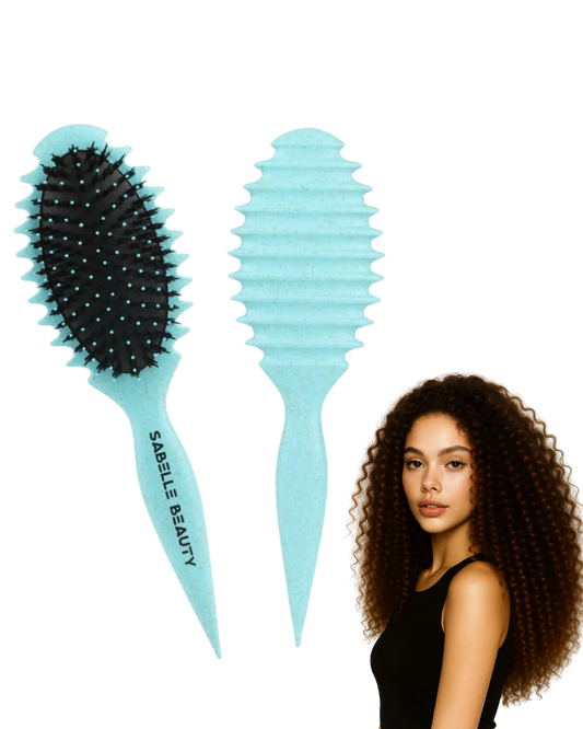 Detangling Brush Wheat Straw Handle and Nylon Bristle